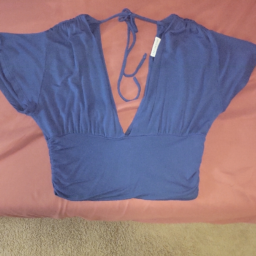 EARTHBOUND Deep Blue Women's Blouse